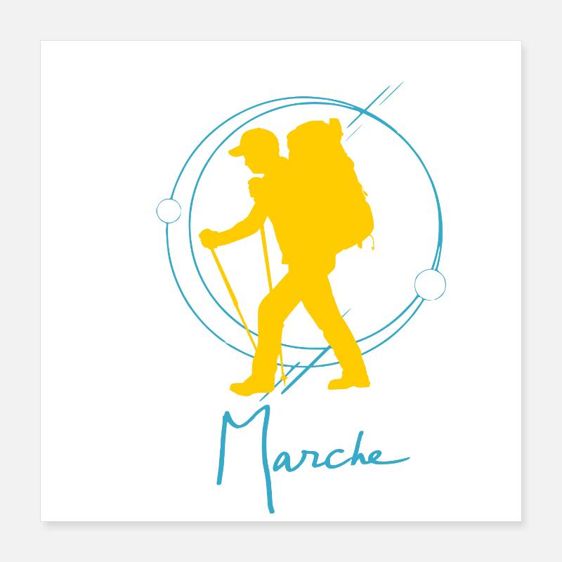 walking Poster 16" x 16" (40x40 cm)