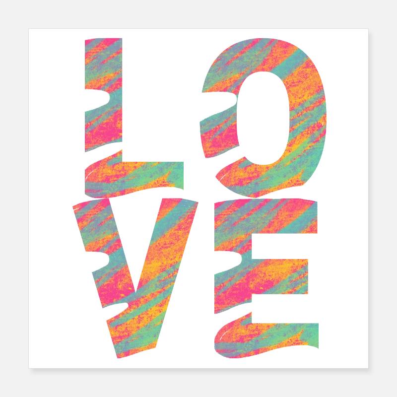 LOVE Poster 16" x 16" (40x40 cm)