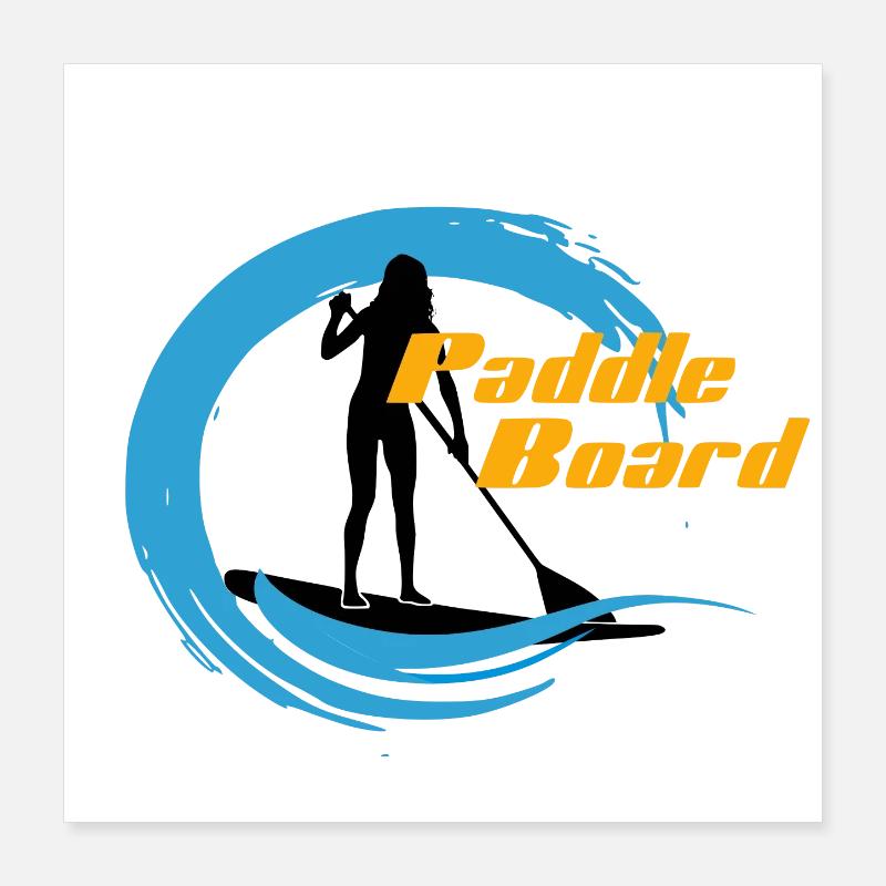 Paddel Poster 40x40 cm