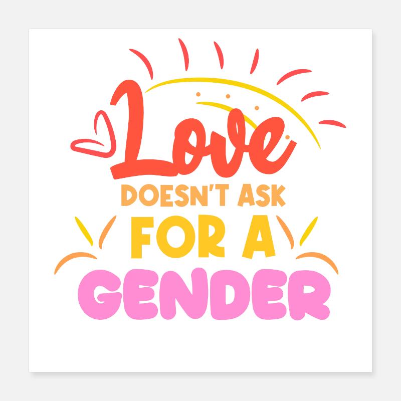 Lgbt Statement Same-sex partnership Poster 16" x 16" (40x40 cm)