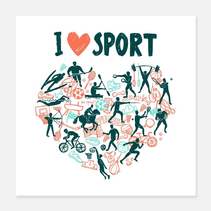 sport Poster 40 x 40 cm