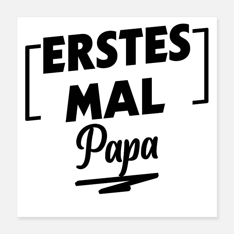 Papa Parents Grossesse Complète Enceinte Poster 40 x 40 cm