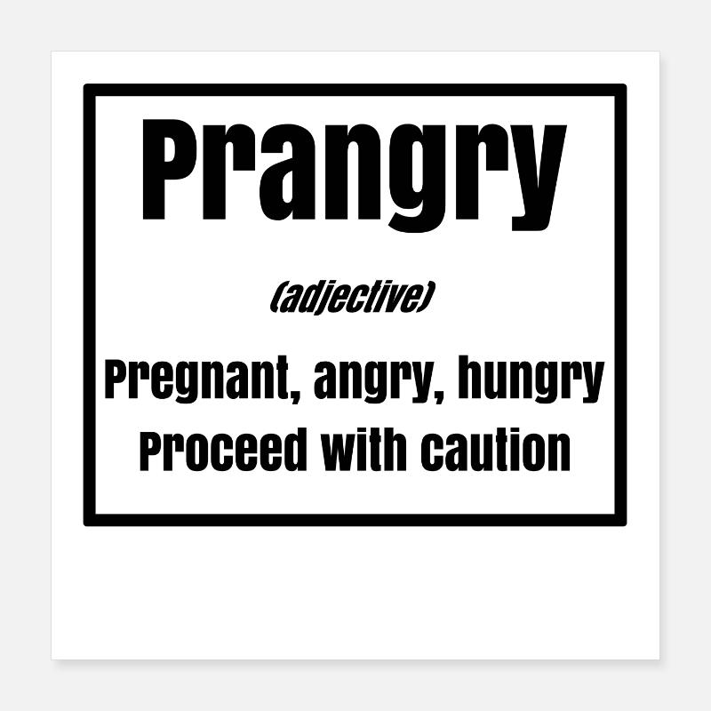 Mutter Schwangerschaft Schwanger Statement Familie Poster 40x40 cm