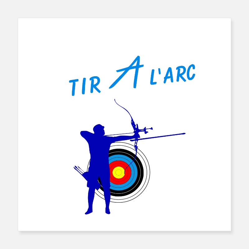 Tir à l'arc Poster 40 x 40 cm