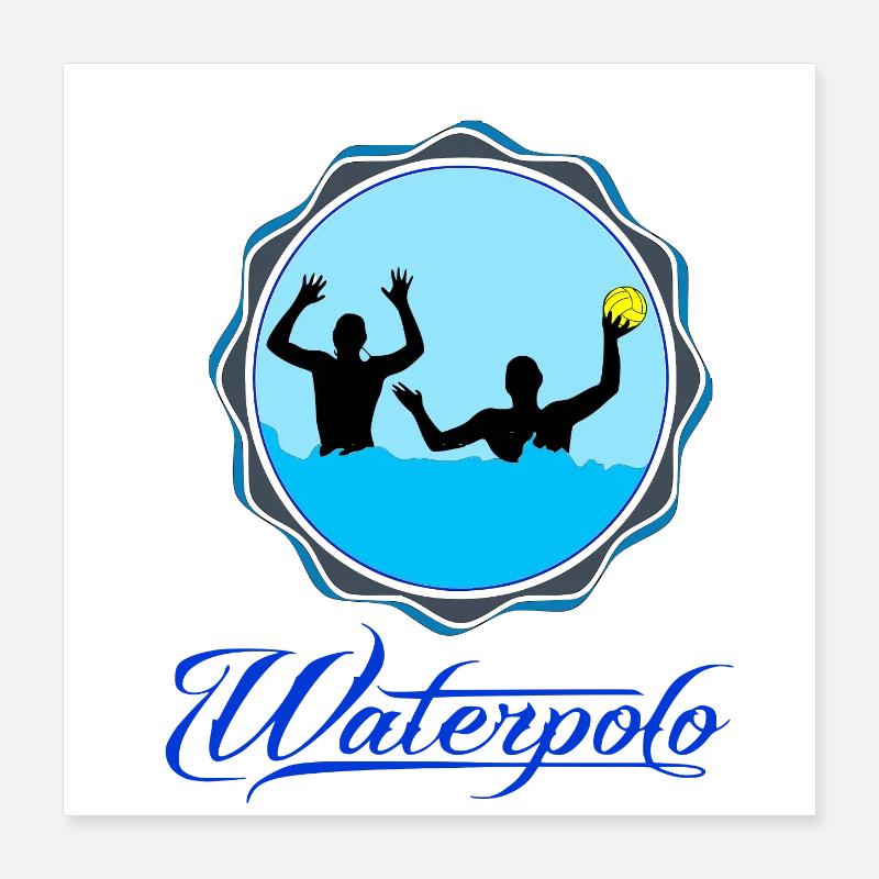 Waterpolo Poster 40 x 40 cm
