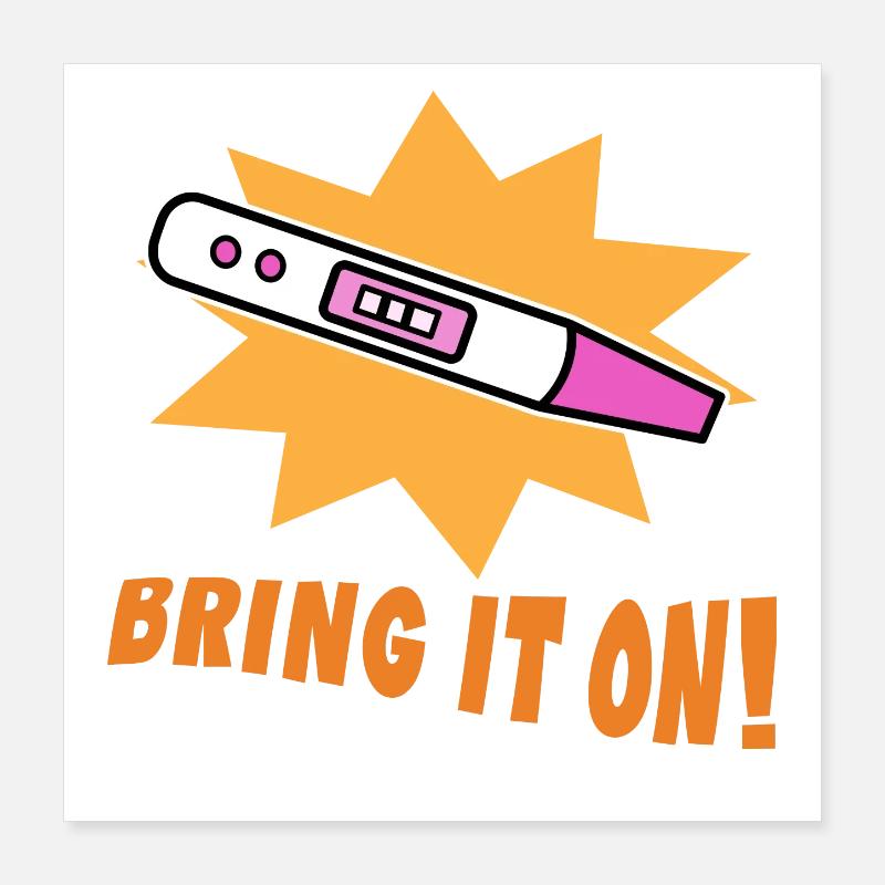 Parents Enceinte Déclaration Grossesse Maman Poster 40 x 40 cm