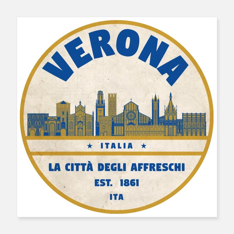 Vérone Poster 40 x 40 cm
