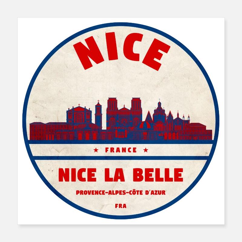 La silhouette de la belle Poster 40 x 40 cm