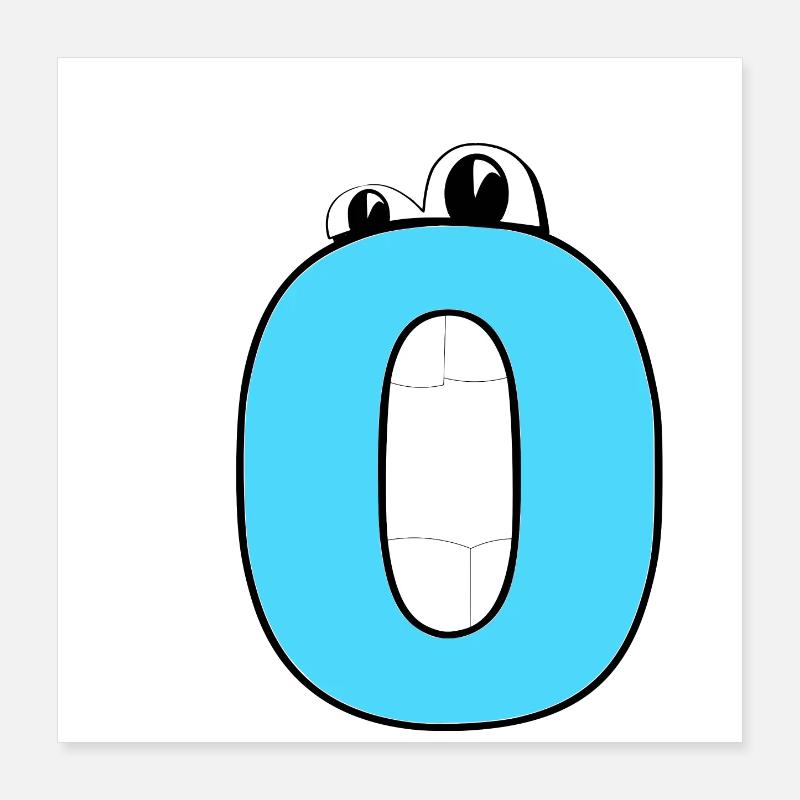 O Poster 16" x 16" (40x40 cm)