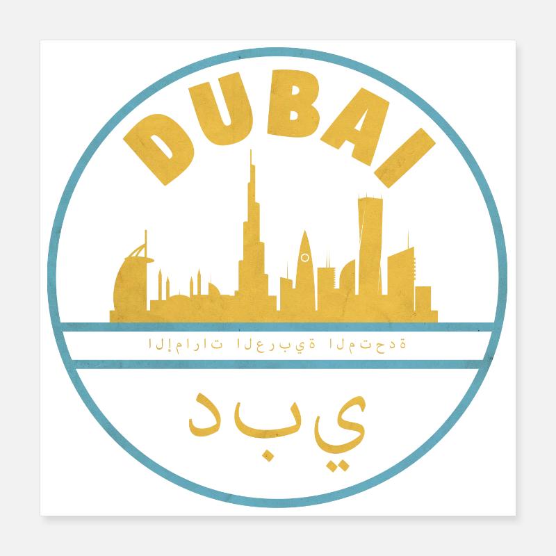 Dubaï Poster 40 x 40 cm