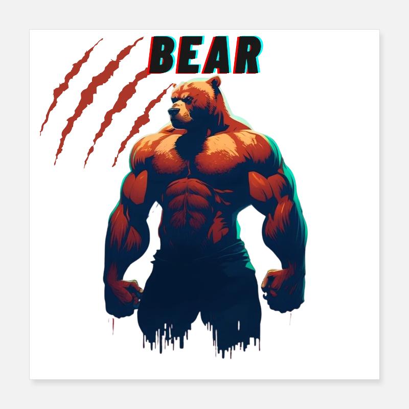 Team Bär Poster 40x40 cm