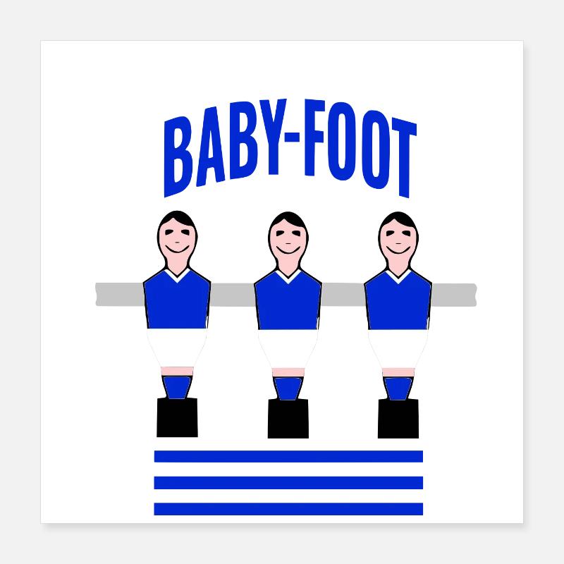 Tischfußball Poster 40x40 cm