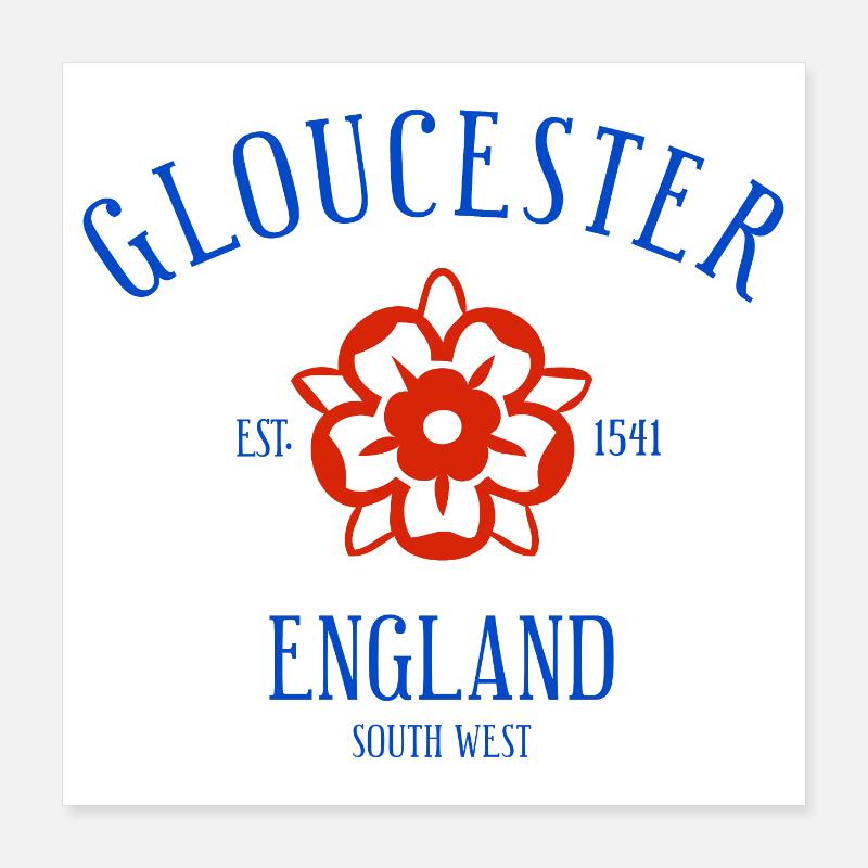 GLOUCESTER England Poster 40x40 cm