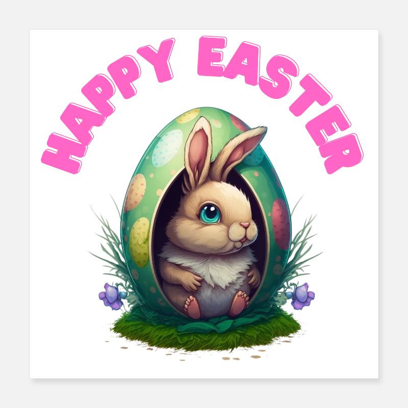 Happy Easter Happy Easter Poster 16" x 16" (40x40 cm)
