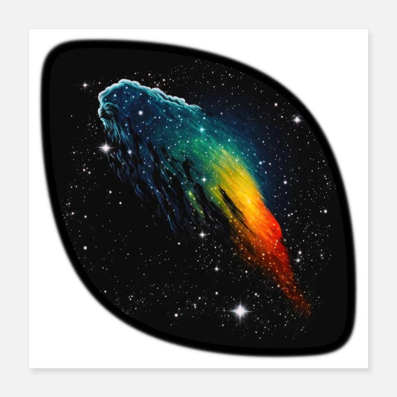 Komet 01 Poster 40x40 cm