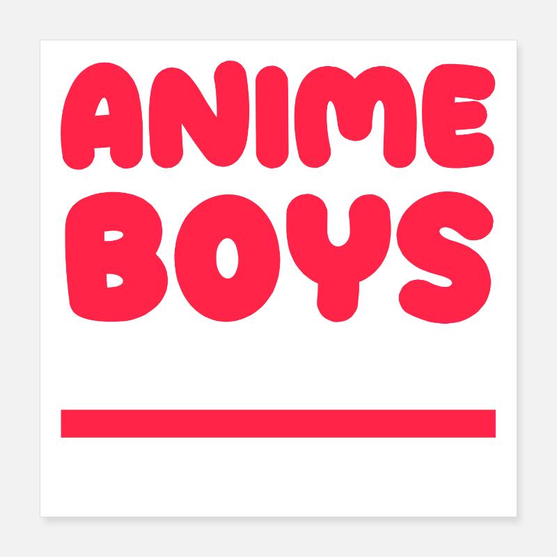 Anime Cosplay Comic Nerdy Geek Manga Statement Poster 16" x 16" (40x40 cm)