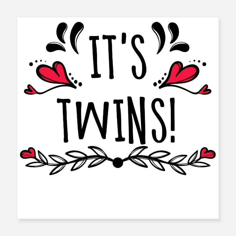 Déclaration familiale Grossesse Bébé enceinte Poster 40 x 40 cm