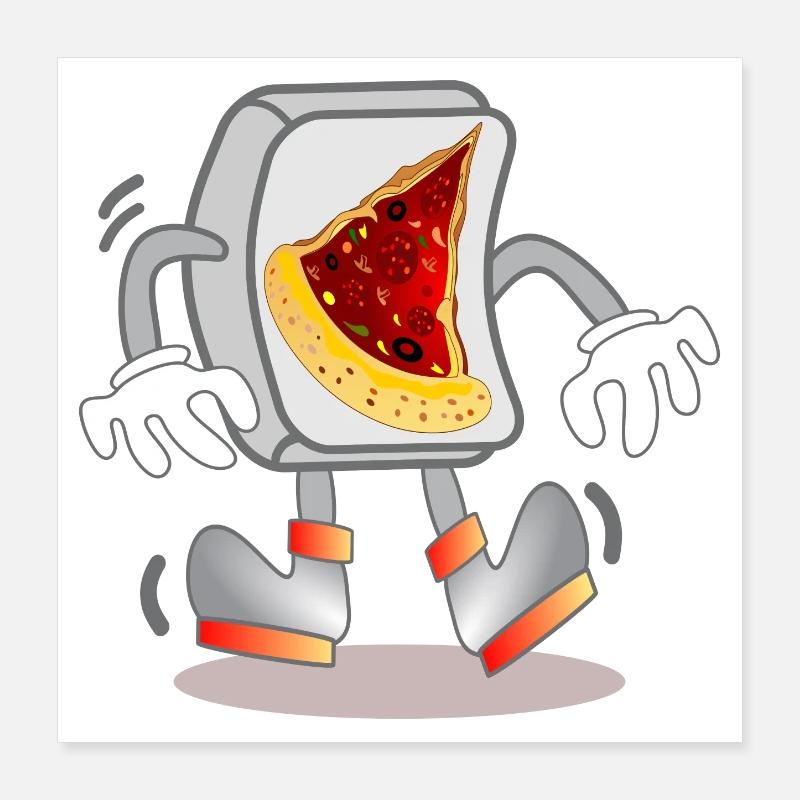 Clavier d’ordinateur PIZZA ORDER Poster 40 x 40 cm