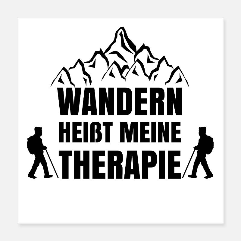 Bergsteigen Statement Wandern Gipfel Wanderer Poster 40x40 cm