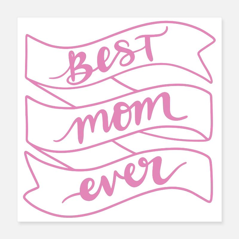 Beste Mutter aller Zeiten Poster 40x40 cm