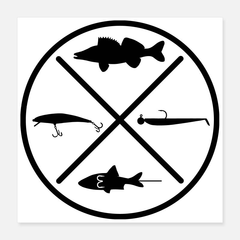 Zander Poster 40x40 cm