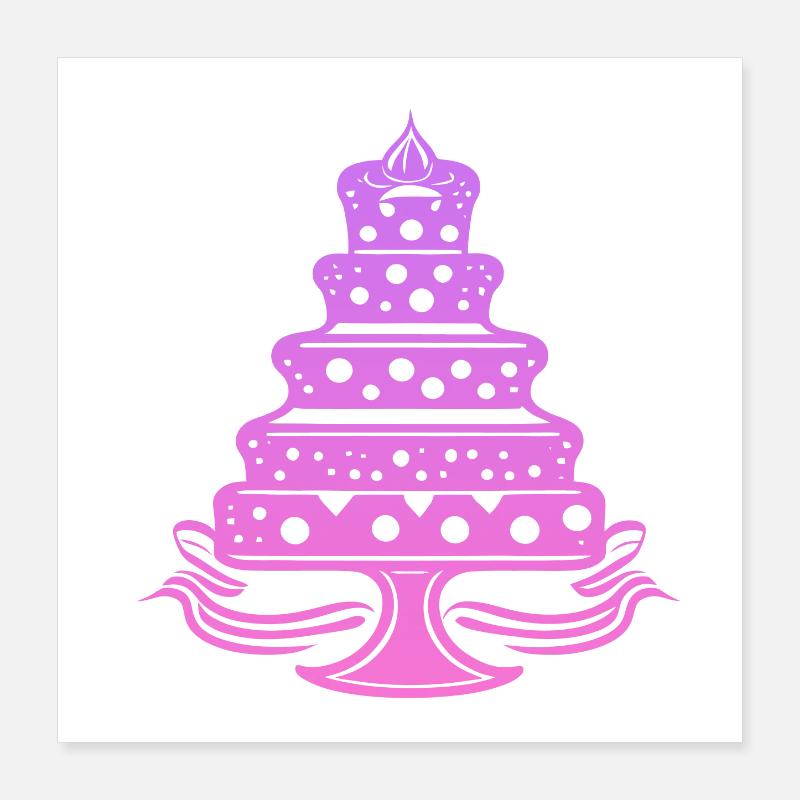 Gâteau, gâteau, cuisson Poster 40 x 40 cm