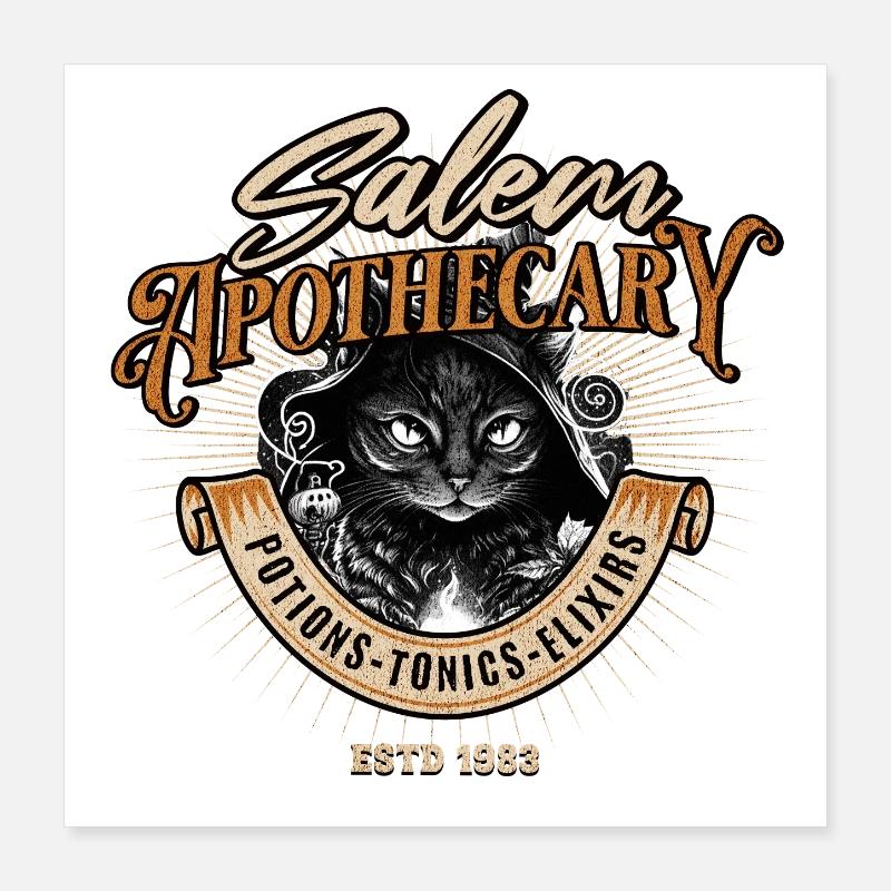 Wizard Cat Salem Apothicaire Poster 40 x 40 cm