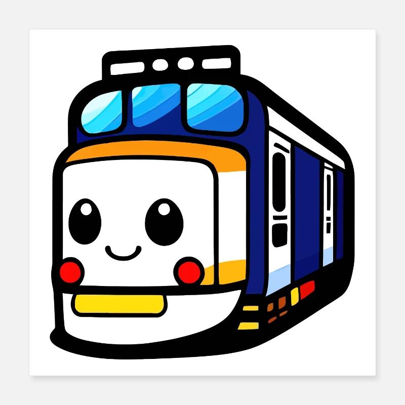 Locomotive, train, railway Poster 16" x 16" (40x40 cm)