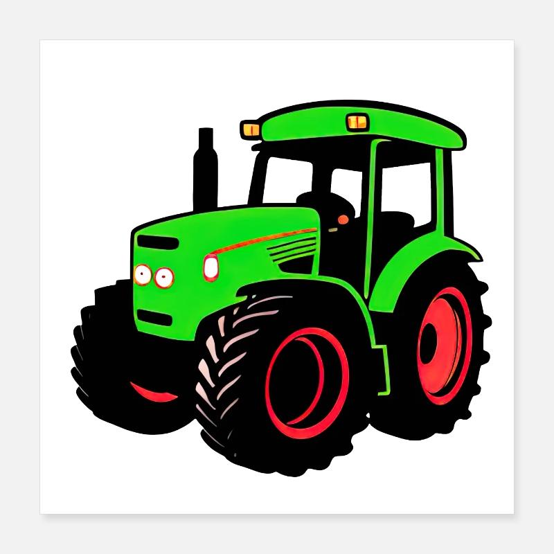 Tracteur Poster 40 x 40 cm