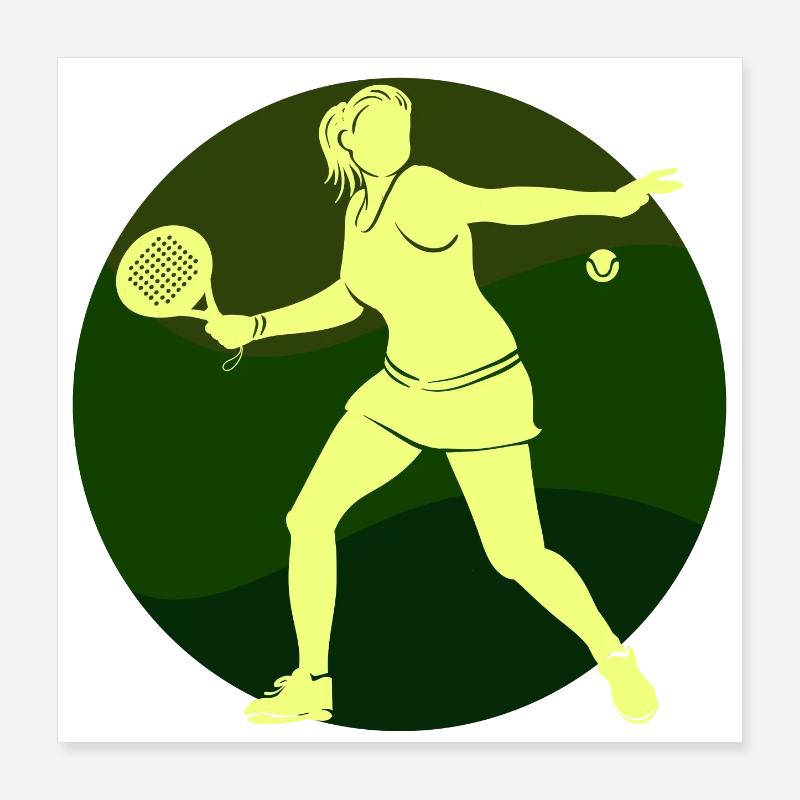 Butterfly Ball Padel Player Training Racket Ball Poster 40 x 40 cm