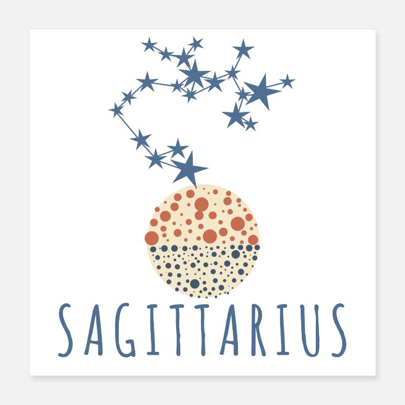 Das Sternbild Schütze Poster 40x40 cm