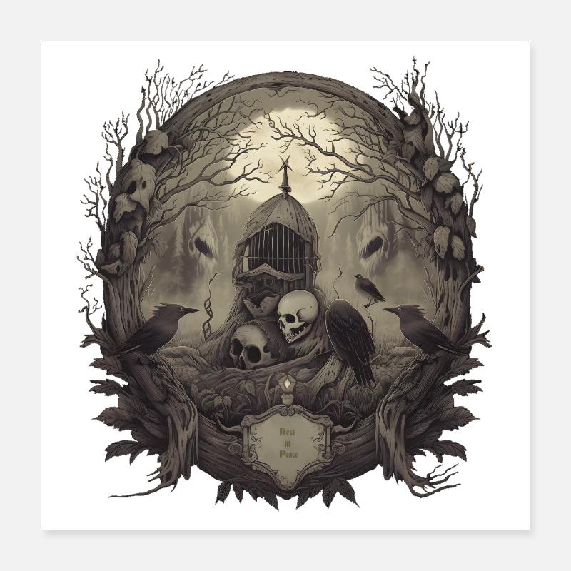 Gothic Poster 40x40 cm