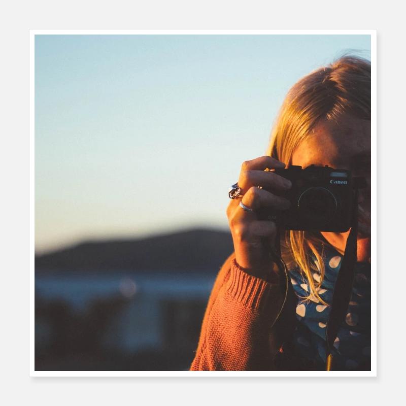 Le photographe Poster 40 x 40 cm