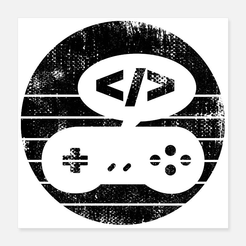 Video Game Programmer Poster 16" x 16" (40x40 cm)