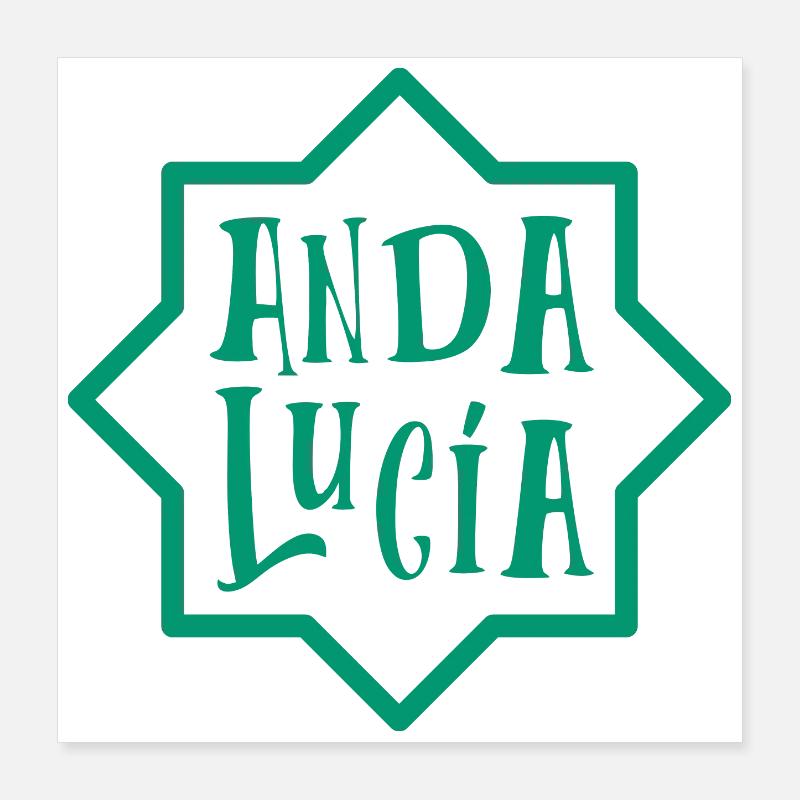 Andalousie 5 Poster 40 x 40 cm