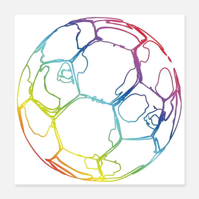Fußball Poster 40x40 cm