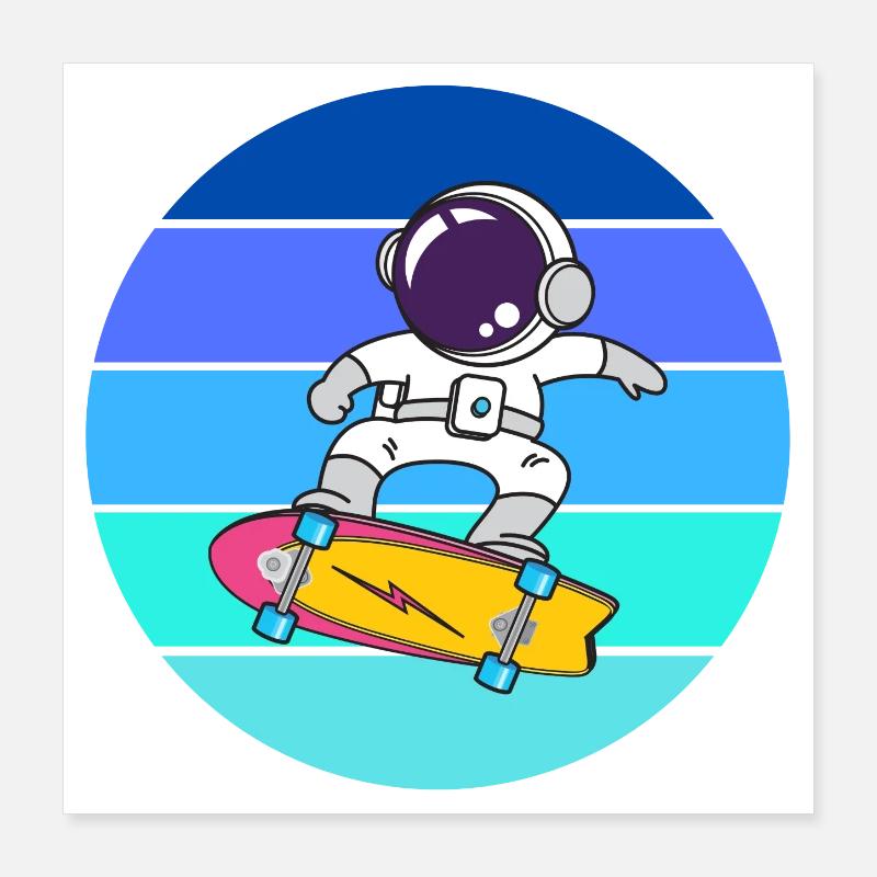 astronaut, space, cosmonaut Poster 16" x 16" (40x40 cm)