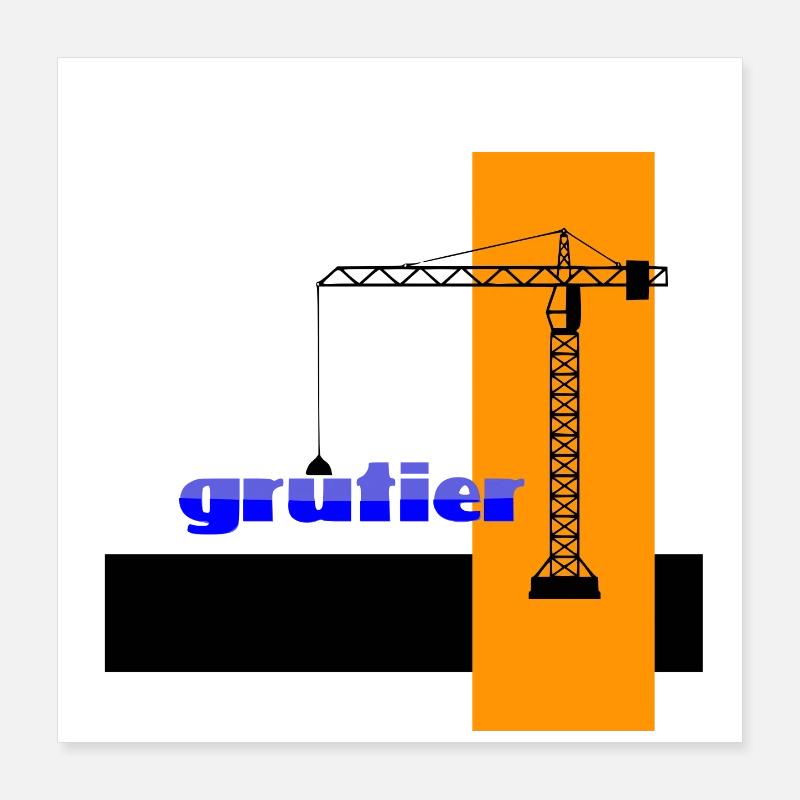 Grutier Poster 40 x 40 cm
