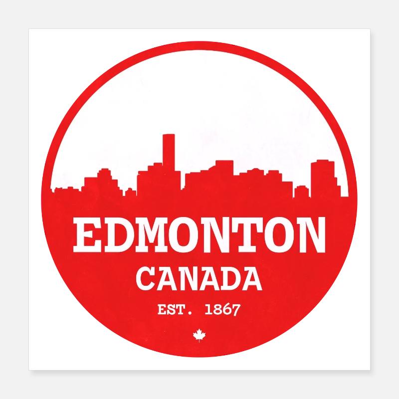 Cercle d’horizon d’Edmonton Poster 40 x 40 cm