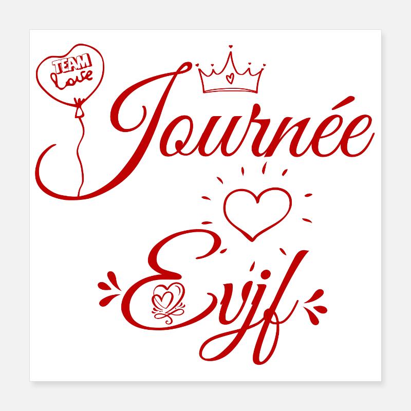 EVJF - Team Future Mariée. Enterrement célibataire Poster 40 x 40 cm