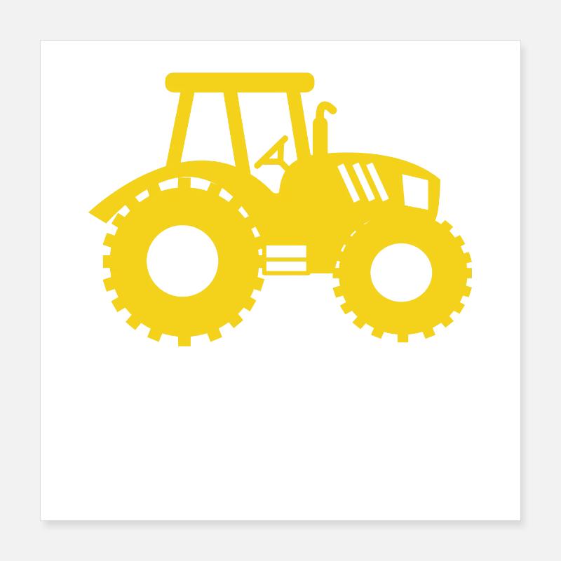 Ackerbau Statement Landwirt Traktor Bauer Biobauer Poster 40x40 cm