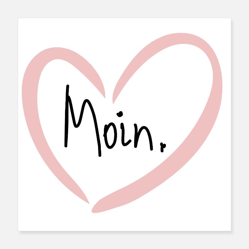 Moin Poster 40x40 cm