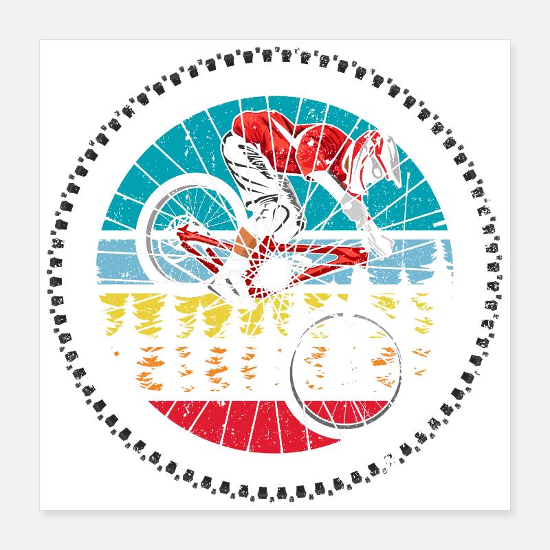 Mountain bicycle Poster 16" x 16" (40x40 cm)
