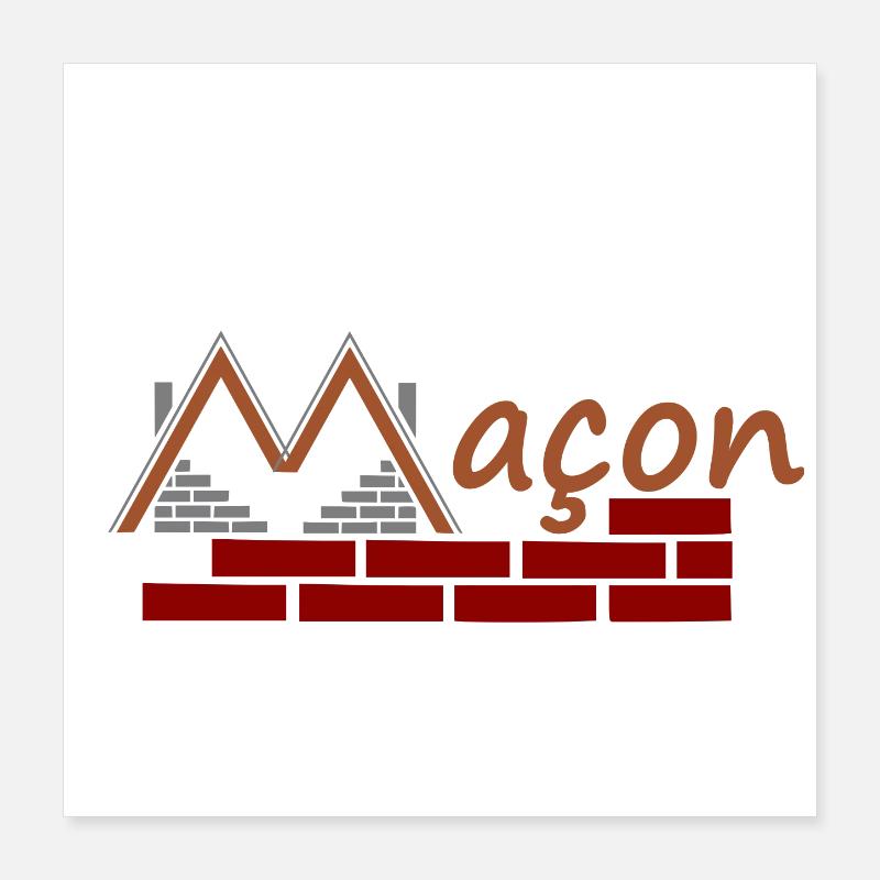 Maçon Poster 40 x 40 cm