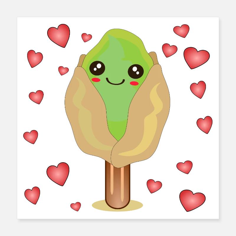 GLACE À LA PISTACHE Poster 40 x 40 cm