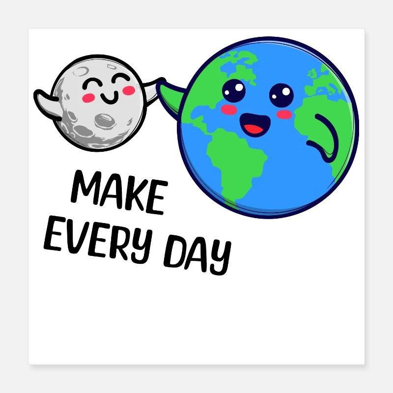 Mutter Natur Erde Statement Umweltschutz Umwelt Poster 40x40 cm