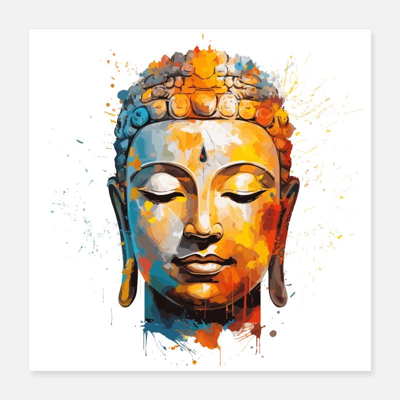 Conception de Bouddha Poster 40 x 40 cm