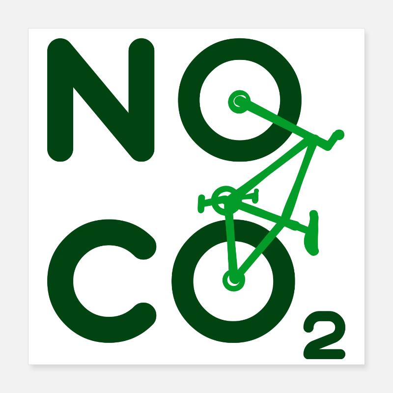 Environment Co2 Statement Climate Change Nature Conservation Earth Poster 16" x 16" (40x40 cm)