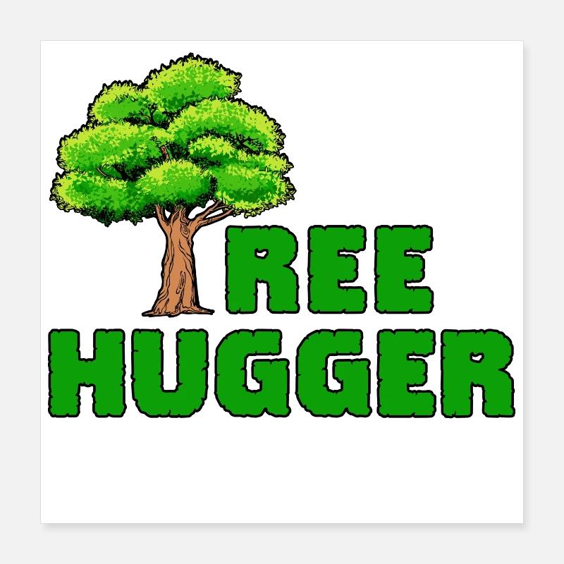 Earth Tree Statement Sustainability Environment Nature Poster 16" x 16" (40x40 cm)