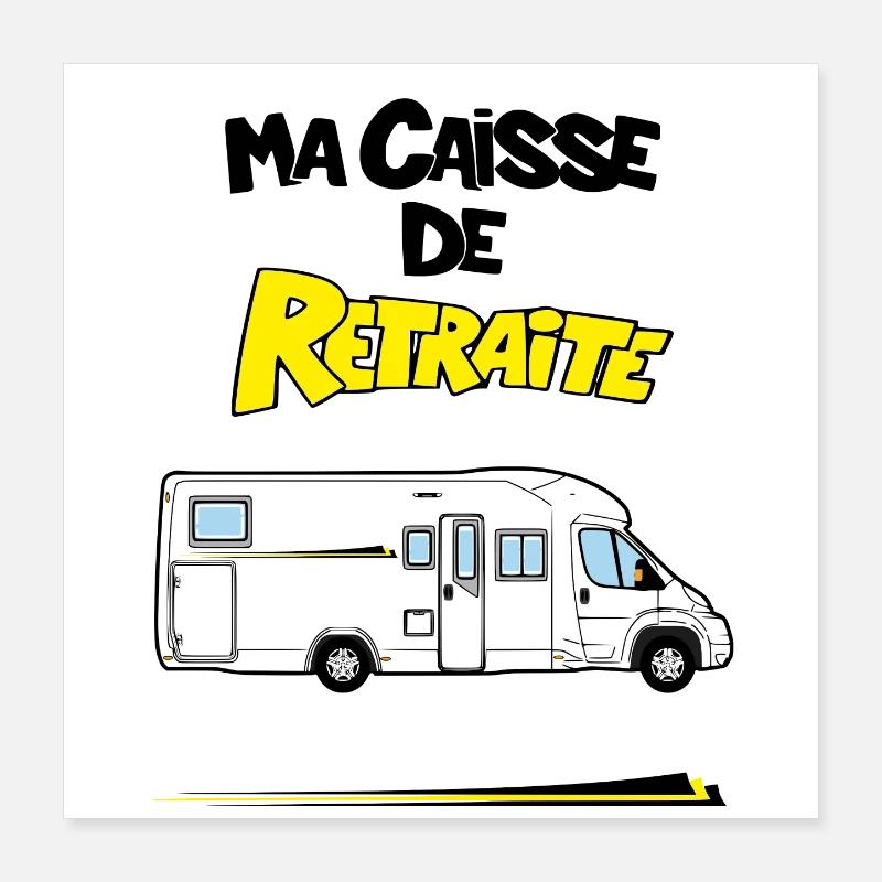 Ma caisse de retraite Poster 40 x 40 cm